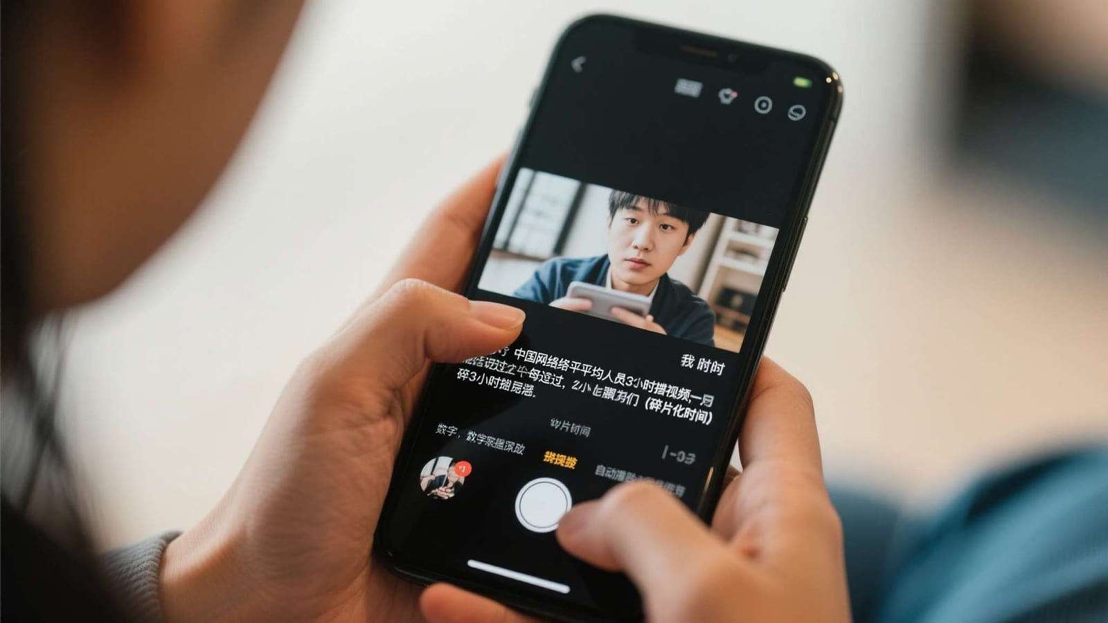 手机端手游资讯浏览界面示意